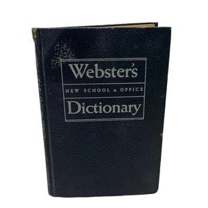 1962 Websters New School and Office Dictionary World Publishing Hardcover